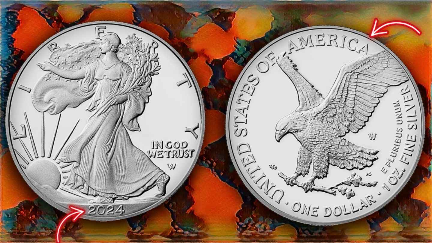 Rare American Silver Eagle $1 Coins New Reverse Driving Collector Demand